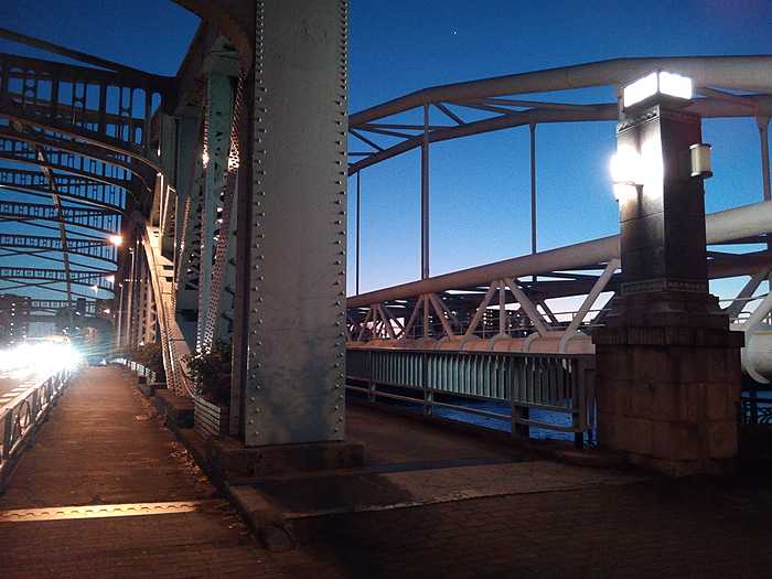 #橋の照明#消えている